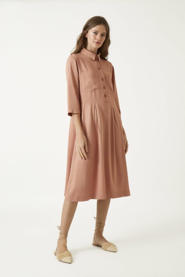 Vestido Yafa Terracota